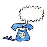 cartoon ringing telephone N29