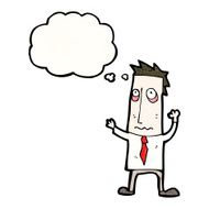 cartoon tired businessman N4