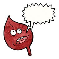 cartoon leaf with speech bubble N18