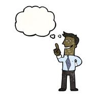 cartoon businessman with brilliant idea N2