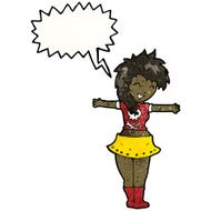 cartoon singing rock girl N2
