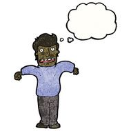 cartoon man shruggin shoulders N5