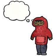 cartoon boy in hooded top N27