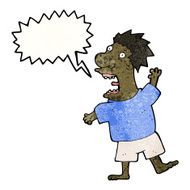 cartoon terrified man N304