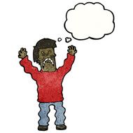 cartoon terrified man N305