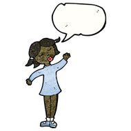 Cartoon Woman Talking N2