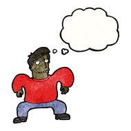 cartoon man squatting like crab N3
