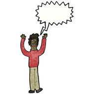 cartoon terrified man N306