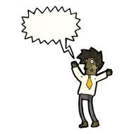 cartoon shouting man N45