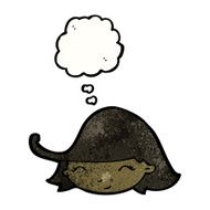cartoon woman with thought bubble N62
