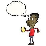 cartoon boy with tickets N4