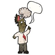 cartoon man with overheated brain N4