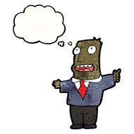 cartoon stressed man N84