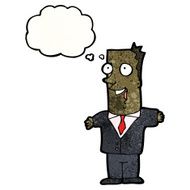 cartoon businessman with great idea N17