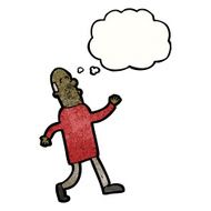 cartoon old man strutting N2