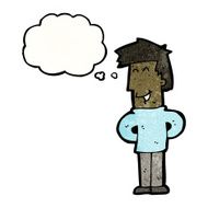 cartoon happy man N547