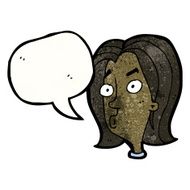 cartoon confused woman N126