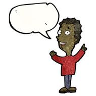 cartoon man explaining idea N15