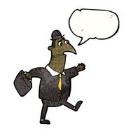 cartoon walking businessman N2