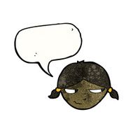 cartoon woman with speech bubble N64