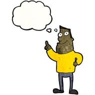 cartoon man with idea N182