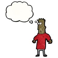 cartoon confused man shrugging shoulders N2