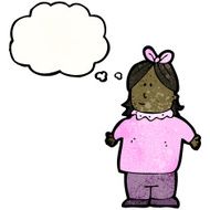cartoon woman with thought bubble N66