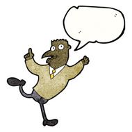 cartoon man running to explain N2