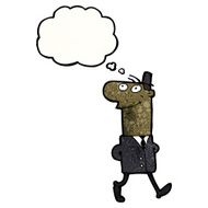 cartoon happy businessman walking to work N2