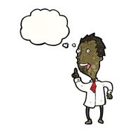cartoon man with idea N183