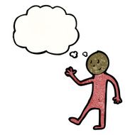 cartoon waving man N80