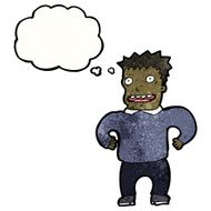 cartoon excited man N115