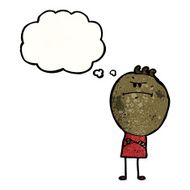 cartoon grumpy boy N4