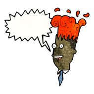 cartoon exploding head man N5