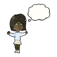 cartoon woman making decision N2