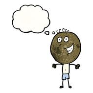 cartoon grinning boy N17