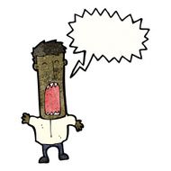 cartoon shouting man N47