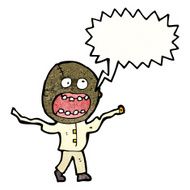 cartoon screaming crazy madman N2