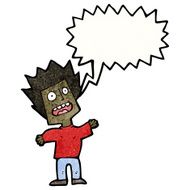 cartoon terrified man N310