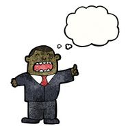 cartoon boss with thought bubble N3