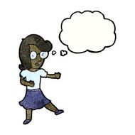 cartoon clever woman N6