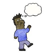 cartoon waving man N81