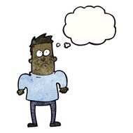 Cartoon Man Shrugging Shoulders N79