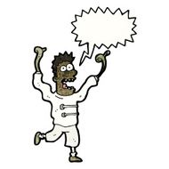 cartoon crazy mad man N6