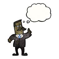 cartoon businessman with idea N6