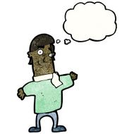 cartoon friendly man in scarf N2