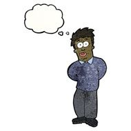 cartoon shy man N12