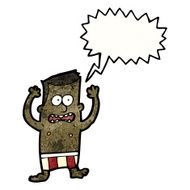 cartoon embarrassed man in underpants N6