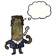 Cartoon Man Smoking N7