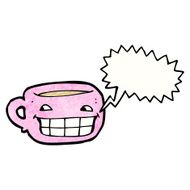 Coffee Cup Cartoon Character N5